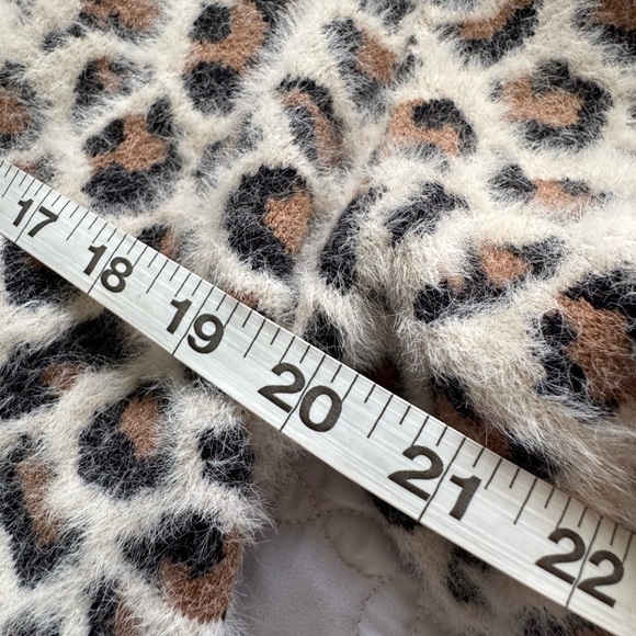Alya Francesca's Collection Leopard Print Open Long Line Cardigan Size Small - Picture 10 of 10